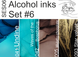 Set #6 Alcohol inks 10ml + Blender 120ml SES06