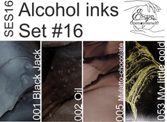 Set #16 Alcohol inks 10ml + Blender 120ml SES16