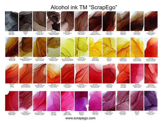 Alcohol ink TM ScrapEgo Aunt Rose 30ml, SEAL024