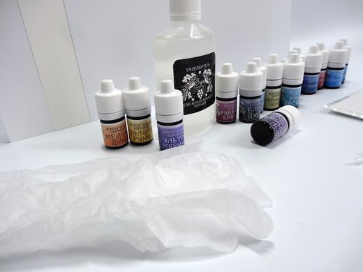 PromoBox Alcohol ink + auxiliary materials