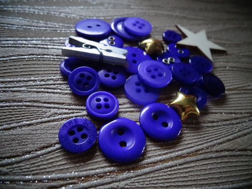 Набір гудзиків і декору "ScrapEgo" Фіолетовий мікс