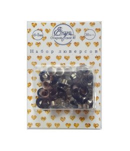 Eyelet sets "ScrapEgo" Black enamel