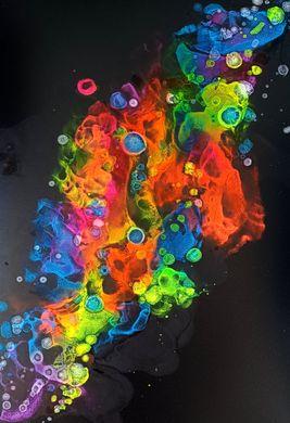 Zestaw + filmik do malowania tuszem fluorescencyjnym „SPLASH” od „ScrapEgo”