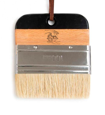 Chalk & wax paint brush with natural bristle 100mm Premium