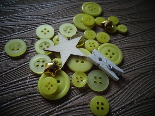 Set of buttons and decor "ScrapEgo" Yellow mix