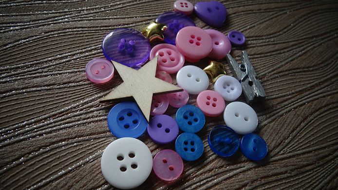 Set of buttons and decor "ScrapEgo" Pastel mix
