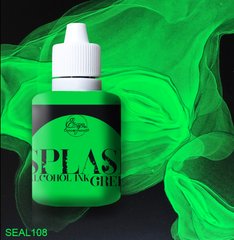 Alcohol ink "SPLASH" Green by TM "ScrapEgo" (fluorescent, 2 in 1) 30ml