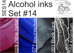 Set #14 Alcohol inks 10ml + Blender 120ml SES14