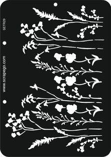 Szablon SETR29 15*20cm ScrapEgo 0.3mm
