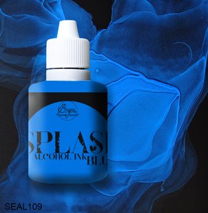 Алкогольні чорнилa "SPLASH" Blue від ТМ "ScrapEgo" (флуоресцентні, 2 в 1) 30ml