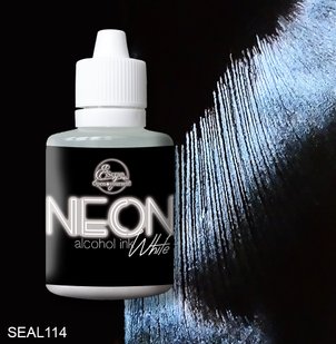 Алкогольні чорнилa "NEON" White від ТМ "ScrapEgo" (світяться у темноті) 30ml