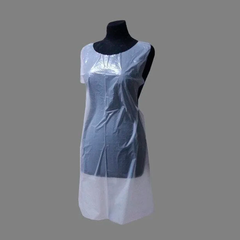 Disposable polyethylene apron