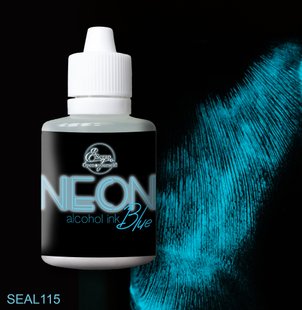 Алкогольні чорнилa "NEON" Blue від ТМ "ScrapEgo" (світяться у темноті) 30ml