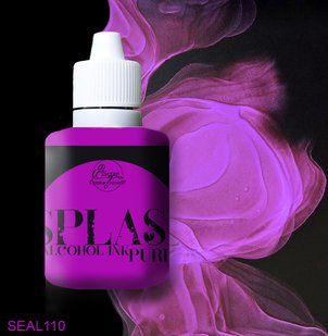 Алкогольні чорнилa "SPLASH" Purple від ТМ "ScrapEgo" (флуоресцентні, 2 в 1) 30ml