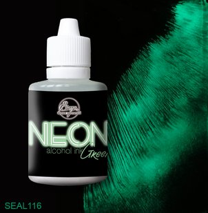 Алкогольні чорнилa "NEON" Green від ТМ "ScrapEgo" (світяться у темноті) 30ml