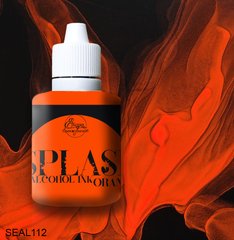 Alcohol ink "SPLASH" Orange by TM "ScrapEgo" (fluorescent, 2 in 1) 30ml